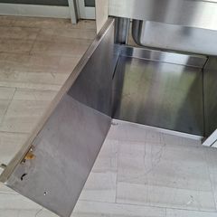 Λάντζα κλειστή 140*70*90/100 εκ, με 1 γούρνα, πάσο Δεξιά και αποθήκη με ρυθμιζόμενο ράφι. Ποιότητα & Τιμή Stockinox-thumb-16