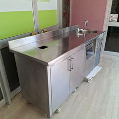 Πόστο καφέ 190*70*90/100 εκ, με αποθήκη πάγου, αποθηκευτικό χώρο, 1 Γούρνα και θέση ψύκτη. Ποιότητα & Τιμή Stockinox-thumb-38