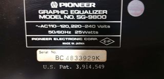 PIONEER Equalizer SG-9800-thumb-7