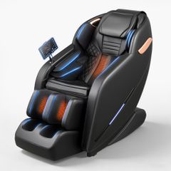 Πολυθρόνα μασάζ VEVOR, 3D πολυθρόνα μασάζ ολόκληρου σώματος μηδενικής βαρύτητας με επεκτεινόμενο υποπόδιο, αυτόματες λειτουργίες, αερόσακους, θέρμανση μέσης και ποδιών, ηχείο Bluetooth, έλεγχος οθόνης