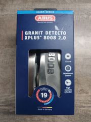 Abus Granit Detecto X Plus 8008 2.0 Κλειδαριά Δισκόφρενου Μοτοσυκλέτας με Συναγερμό & Πείρο 16mm Γκρι Χρώμα