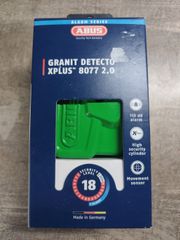Abus Granit Detecto X Plus 8077 2.0 Κλειδαριά Δισκόφρενου Μοτοσυκλέτας με Συναγερμό & Πείρο 13.5mm Πράσινο Χρώμα 8077A2RD