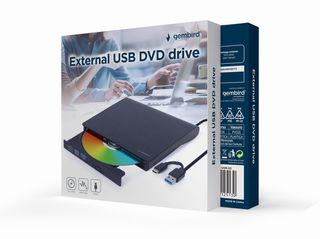 Gembird DVD-USB-031 External USB DVD drive, black-thumb-1