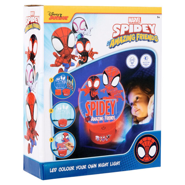 Marvel Spiderman LED light painting figure