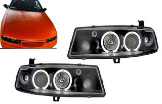Προβολείς Angel Eyes Κατάλληλοι Για Opel Calibra (08.1990-06.1997) Μαύροι
