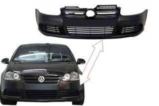 Μπροστινός Προφυλακτήρας Κατάλληλος Για Vw Golf V 5 (2003-2007) Jetta (2005-2010) R32 Γυαλιστερή Μαύρη Μάσκα Πιάνου