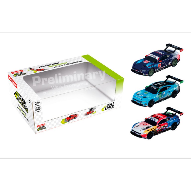 Ford Mustang GT3 pack 3 cars pull back