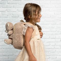 Milly Bear backpack with plush toy 26cm-thumb-1