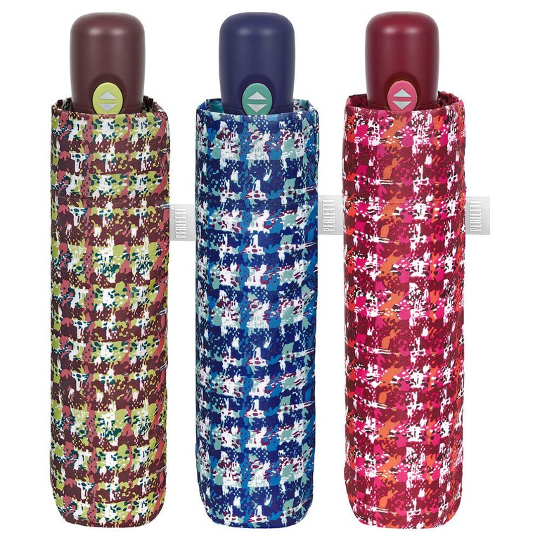 Automatic folding boucle umbrella assorted 54cm