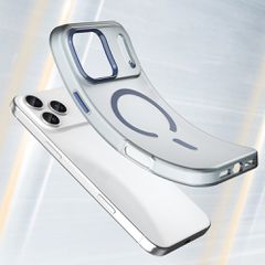 Magnetic Abrasive iPhone 17 Pro Case Compatible with MagSafe - Matte Blue-thumb-3