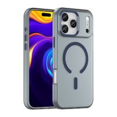 Magnetic Abrasive iPhone 17 Pro Case Compatible with MagSafe - Matte Blue-thumb-0