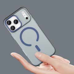 Magnetic Abrasive iPhone 17 Pro Case Compatible with MagSafe - Matte Blue-thumb-4