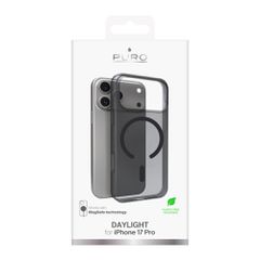 Puro Daylight Magsafe Compatible Silicone Case for iPhone 17 Pro - Translucent Black-thumb-1