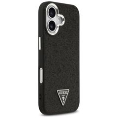 Guess Glitter Triangle Logo MagSafe Case for iPhone 17 - Black-thumb-3