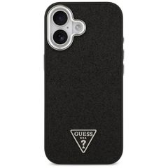Guess Glitter Triangle Logo MagSafe Case for iPhone 17 - Black-thumb-2