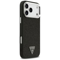 Guess Glitter Triangle Logo MagSafe Case for iPhone 17 Pro Max - Black-thumb-3
