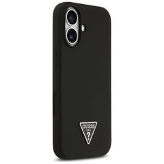 Guess Silicone Triangle Logo MagSafe Case for iPhone 17 - Black-thumb-3