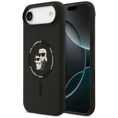 Karl Lagerfeld Silicone Karl Ring MagSafe Case for iPhone 17 Air - Black