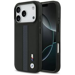 BMW M Perforated Stripe Logo MagSafe Case for iPhone 17 Pro - Blue