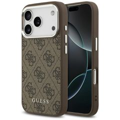 Guess 4G Classic Logo MagSafe Case for iPhone 17 Pro Max - Brown