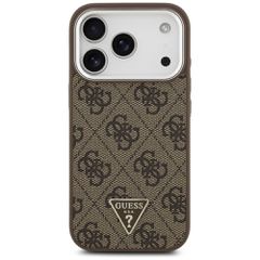 Guess 4G Triangle Logo MagSafe case for iPhone 17 Pro - brown-thumb-2