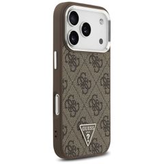 Guess 4G Triangle Logo MagSafe case for iPhone 17 Pro - brown-thumb-3