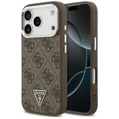 Guess 4G Triangle Logo MagSafe case for iPhone 17 Pro - brown