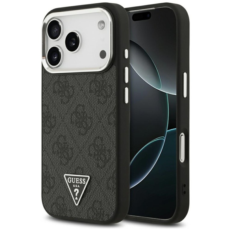 Guess 4G Triangle Logo MagSafe case for iPhone 17 Pro - black