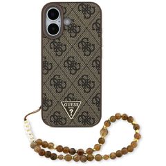 Guess 4G Strap Triangle Logo MagSafe case for iPhone 17 - brown