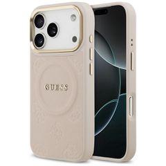 Guess Peony Hot Stamp MagSafe Case for iPhone 17 Pro - Pink
