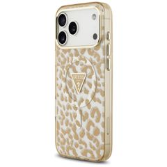 Guess Leopard Glitter MagSafe Case for iPhone 17 Pro Max - Brown-thumb-1