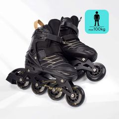 Πατίνια Meteor M 34-38 Buzzy Roller Skates Black/Gold-thumb-7