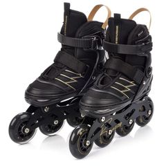 Πατίνια Meteor L 38-43 Buzzy Roller Skates Black/Gold-thumb-2