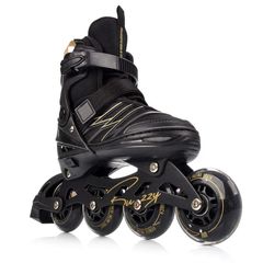 Πατίνια Meteor L 38-43 Buzzy Roller Skates Black/Gold-thumb-3