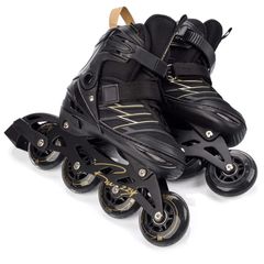 Πατίνια Meteor L 38-43 Buzzy Roller Skates Black/Gold-thumb-6