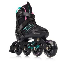 Πατίνια Meteor M 34-38 Buzzy Roller Skates Black/Pink/Mint-thumb-2