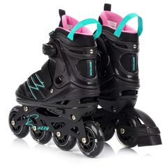 Πατίνια Meteor M 34-38 Buzzy Roller Skates Black/Pink/Mint-thumb-4