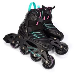 Πατίνια Meteor Roller Skates L 38-43 Buzzy Black/Pink/Mint-thumb-5