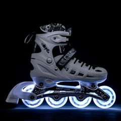 Πατίνια NH10905 4in1 WHITE LED SIZE M(35-38) ROLLER SKATES WITH DIMENSIONAL HOCKEY BLADE NILS EXTREME-thumb-1