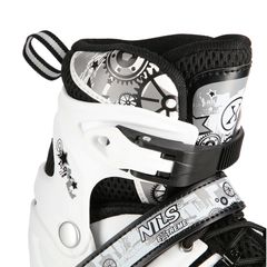 Πατίνια NH10905 4in1 WHITE LED SIZE M(35-38) ROLLER SKATES WITH DIMENSIONAL HOCKEY BLADE NILS EXTREME-thumb-5