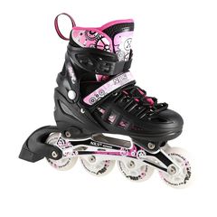 Πατίνια NH10905 4in1 PINK LED ROLLER SKATES WITH DIMENSIONAL HOCKEY BLADE NILS EXTREME