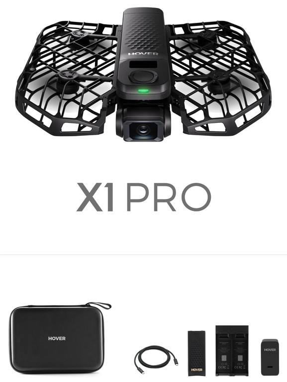 HOVERAir - X1 Pro Basic Combo Drone - Black / Electronics