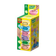 SES Creative - Fingerpaint Pastel 6x45ml - (S00397) / Toys