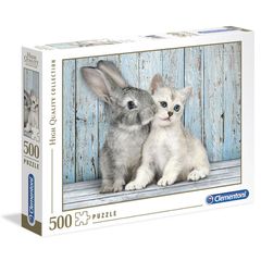 Cat and Bunny puzzle 500pcs