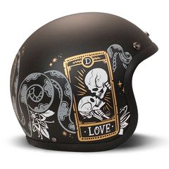 Κράνος Μοτοσυκλέτας open-face DMD Retro helmet Cards - L