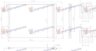 ΨΥΓΕΙΟ A/C 1.2-1.6 ΒΕΝΖΙΝΗ - 1.5 ΠΕΤΡΕΛΑΙΟ (567x421x16) (NRF)
