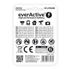Μπαταρία Λιθίου everActive CR123 3V High Performance (1 Τεμάχιο)-thumb-2