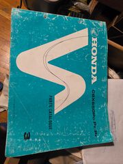 Honda cbx650p cbx 650 POLICE parts manual