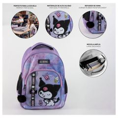 Hello Kitty Kuromi adaptable backpack 42cm-thumb-2