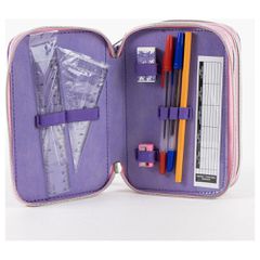 Hello Kitty Kuromi triple pencil case-thumb-2